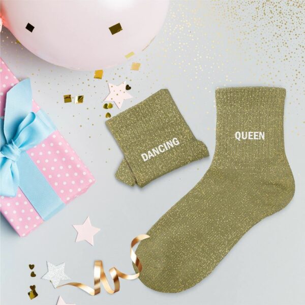 Chaussette paillettes duo DANCING QUEEN