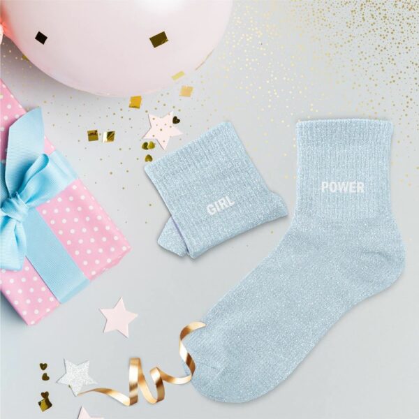 Chaussette paillettes duo GIRL POWER