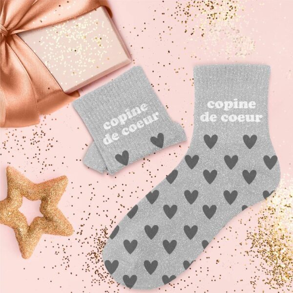 Chaussette paillettes COPINE DE COEUR