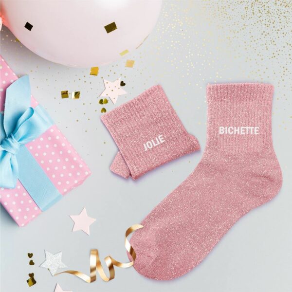 Chaussette paillettes duo JOLIE BICHETTE
