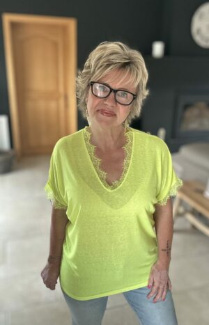 T-shirt GRACE - Jaune fluo