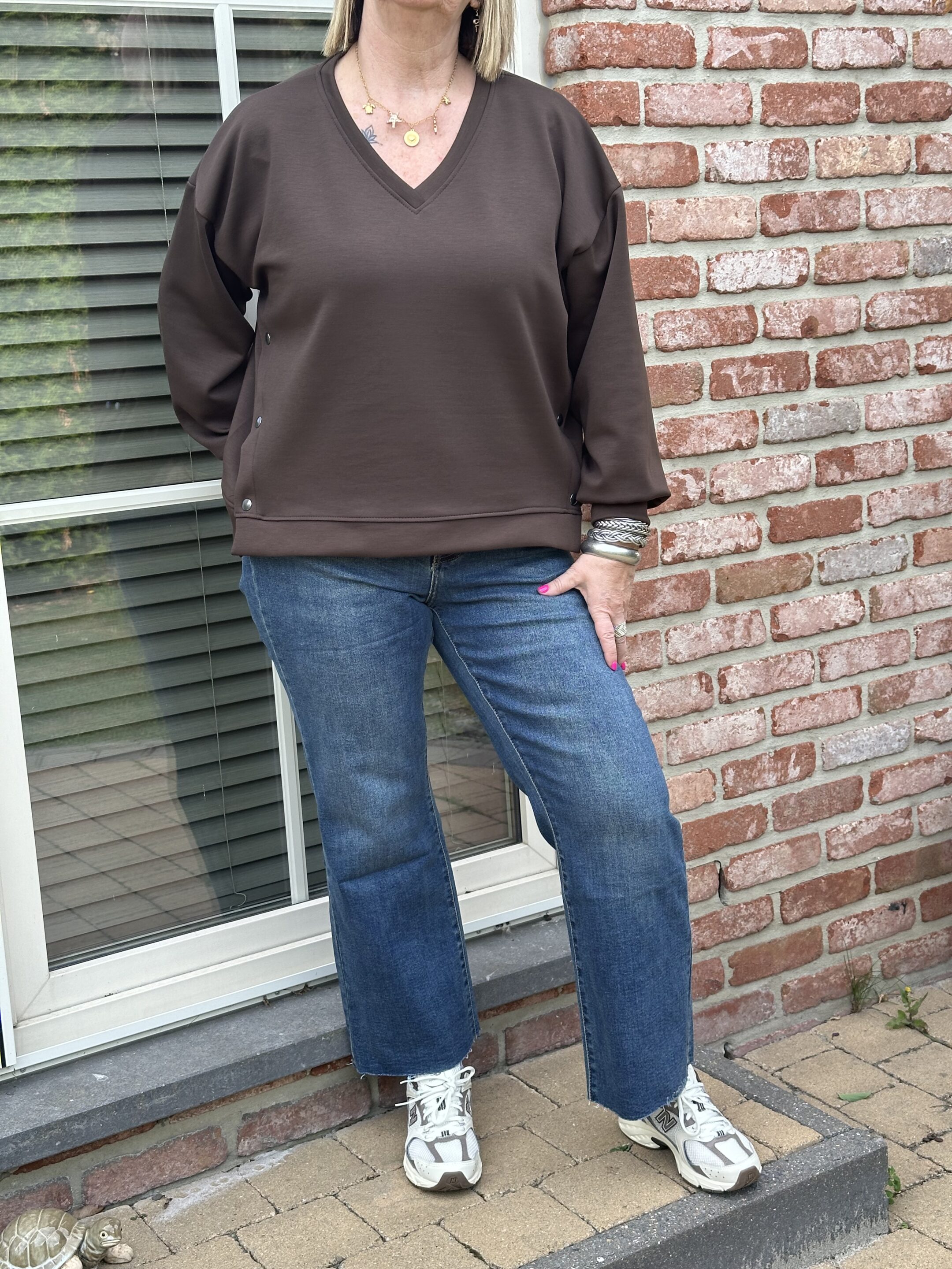 Curvy - jean wide leg ROSE – Image 2