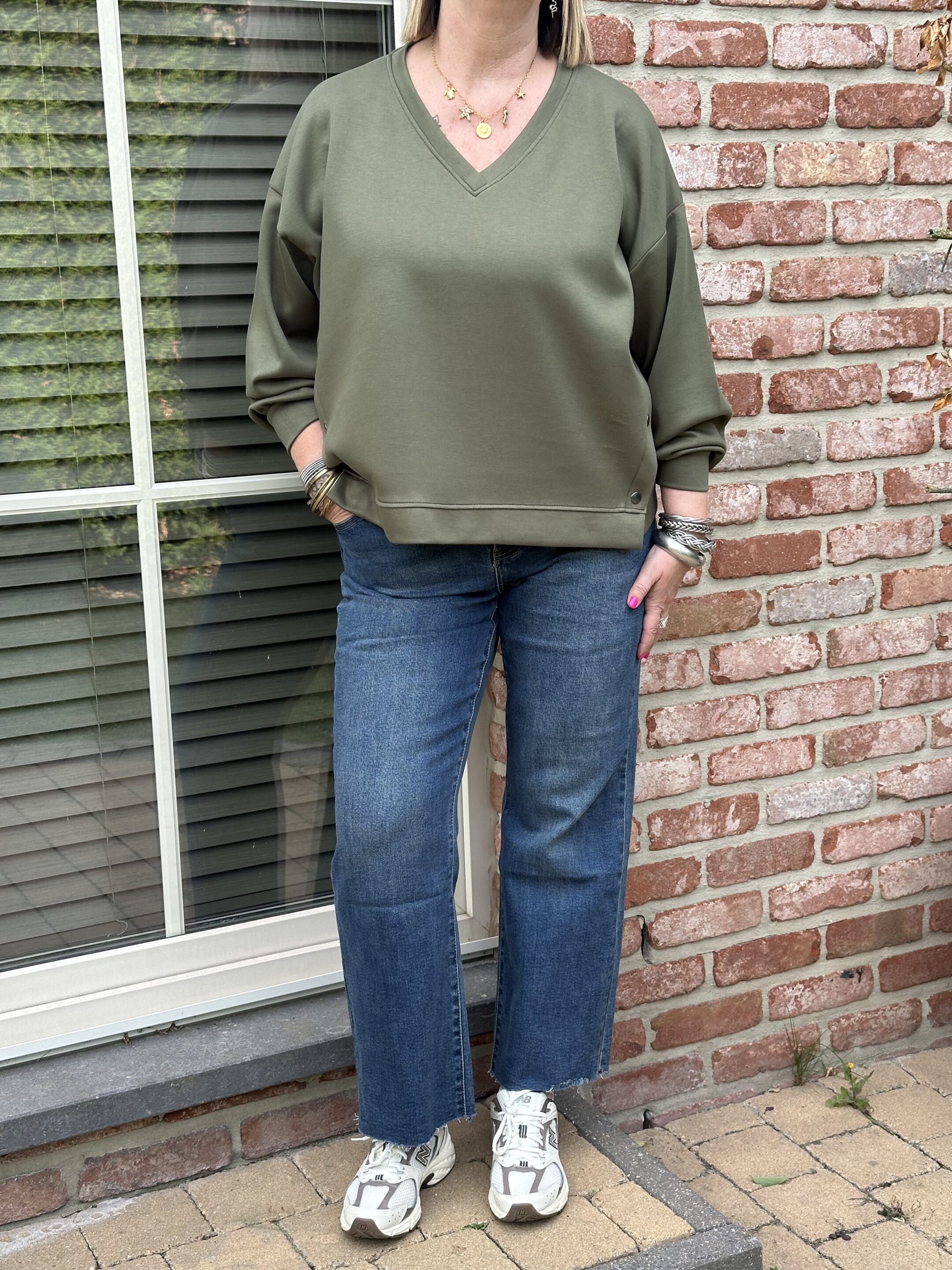 Curvy - jean wide leg ROSE